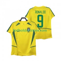 Brasilien Trøje Ronaldo 9 Retro Hjemmebane 2002 Kort ærmer ,Mænd
