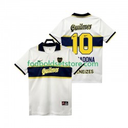 CA Boca Juniors Trøje MARADONA 10 1997 Retro Udebane 1998 Kort ærmer ,Mænd