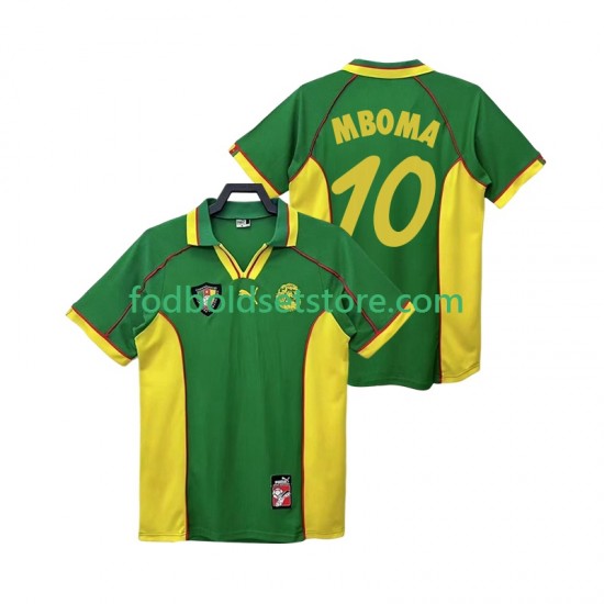 Cameroun Trøje MBOBA 10 Retro Hjemmebane 1998 Kort ærmer ,Mænd