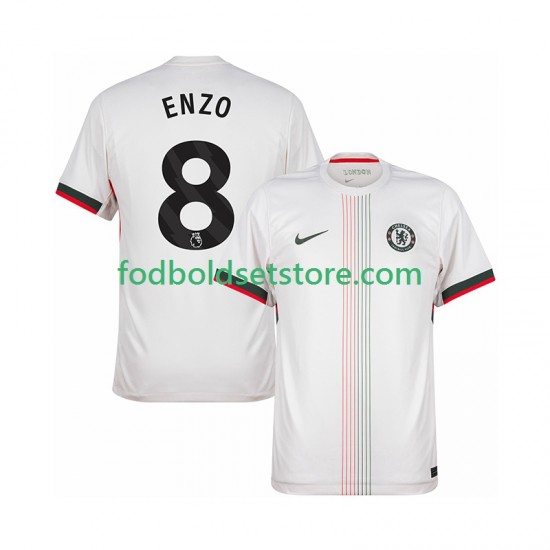 Chelsea Trøje Enzo Fernandez 8 Udebane 2025-2026 Kort ærmer ,Mænd Chelsea Trøje Enzo Fernandez 8 Udebane 2025-2026 Kort ærmer ,Mænd