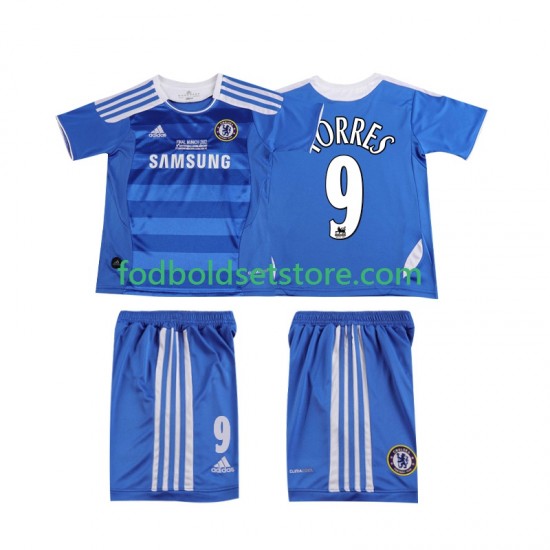 Chelsea Trøje Torres 9 2012 Retro Hjemmebane 2011 Kort ærmer ,Børn Fodboldsæt