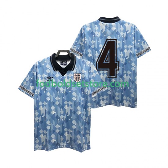 England Trøje 4 1990 Retro 3. Valg Kort ærmer ,Mænd