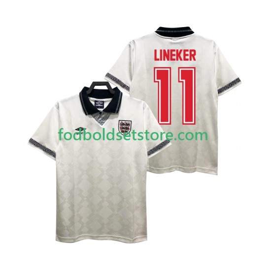 England Trøje LINEKER 11 1990 Retro Hjemmebane Kort ærmer ,Mænd