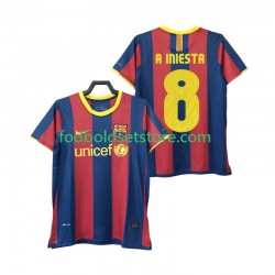FC Barcelona Trøje A INIESTA 8 Retro Hjemmebane 2011 2010 Kort ærmer ,Mænd