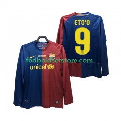 FC Barcelona Trøje ETO O 9 Champions League 2009 Retro Hjemmebane 2008 Lange ærmer ,Mænd