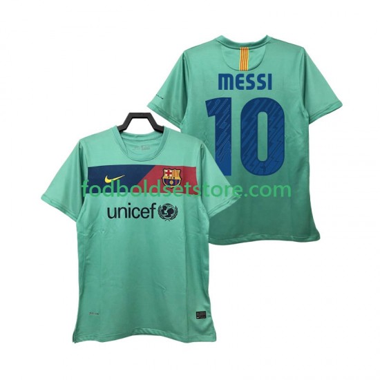 FC Barcelona Trøje Lionel Messi 10 Retro Udebane 2011 2010 Kort ærmer ,Mænd