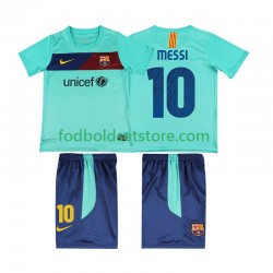 FC Barcelona Trøje Lionel Messi 10 Retro Udebane 2011 2010 Kort ærmer ,Børn Fodboldsæt