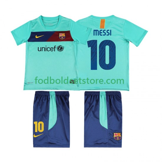 FC Barcelona Trøje Lionel Messi 10 Retro Udebane 2011 2010 Kort ærmer ,Børn Fodboldsæt