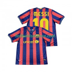 FC Barcelona Trøje Lionel Messi 10 2009 Retro Hjemmebane 2010 Kort ærmer ,Mænd