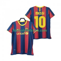 FC Barcelona Trøje Lionel Messi 10 Retro Hjemmebane 2011 2010 Kort ærmer ,Mænd