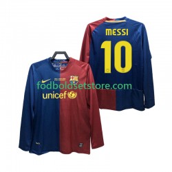 FC Barcelona Trøje Lionel Messi 10 Champions League 2009 Retro Hjemmebane 2008 Lange ærmer ,Mænd