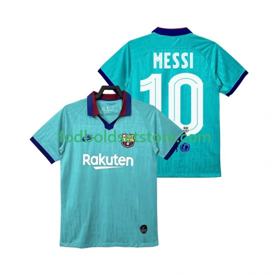 FC Barcelona Trøje Lionel Messi 10 2019 2020 Retro 3. Valg Kort ærmer ,Mænd