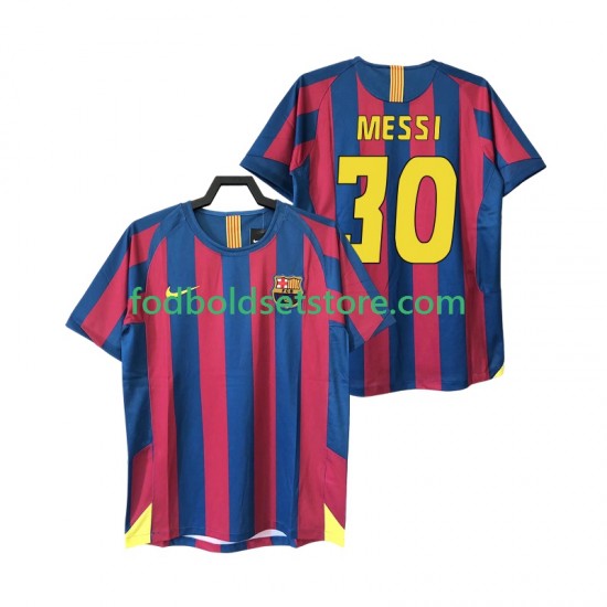 FC Barcelona Trøje Lionel Messi 30 2005 Retro Hjemmebane 2006 Kort ærmer ,Mænd