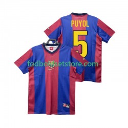 FC Barcelona Trøje PUYOL 5 Retro Hjemmebane 1998 1999 Kort ærmer ,Mænd