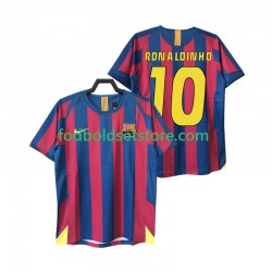 FC Barcelona Trøje RONALDINHO 10 2005 Retro Hjemmebane 2006 Kort ærmer ,Mænd