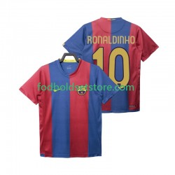 FC Barcelona Trøje RONALDINHO 10 2007 Retro Hjemmebane 2006 Kort ærmer ,Mænd