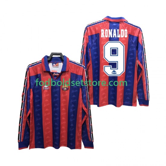 FC Barcelona Trøje RONALDO 9 1996 1997 Retro Hjemmebane Lange ærmer ,Mænd