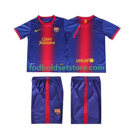 FC Barcelona Trøje 2012 2013 Retro Hjemmebane Kort ærmer ,Børn Fodboldsæt