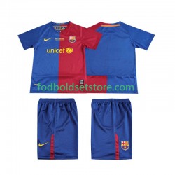 FC Barcelona Trøje Champions League 2009 Retro Hjemmebane 2008 Kort ærmer ,Børn Fodboldsæt