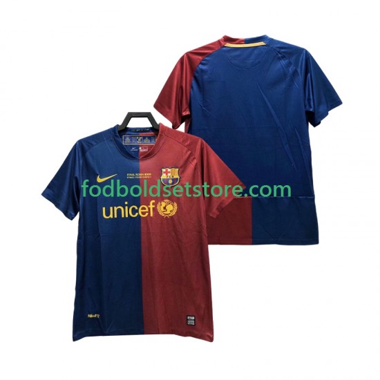 FC Barcelona Trøje Champions League 2009 Retro Hjemmebane 2008 Kort ærmer ,Mænd