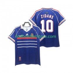 Frankrig Trøje ZIDANE 10 Retro Hjemmebane 1998 Kort ærmer ,Mænd