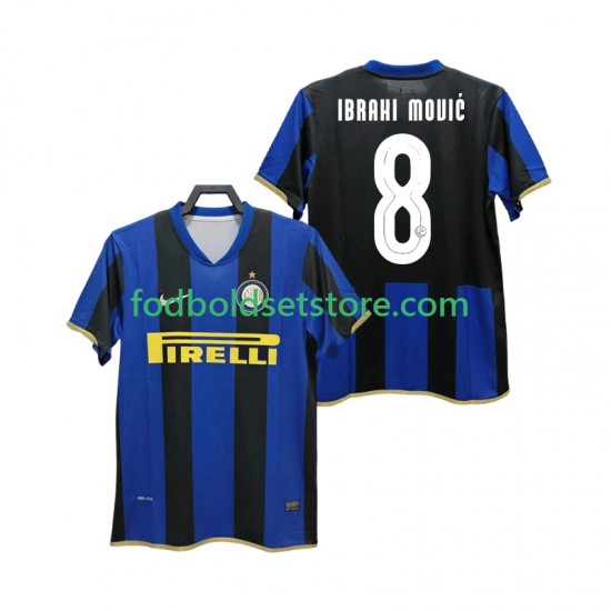 Inter Milan Trøje Ibrahimovic 8 Champions League 2009 Retro Hjemmebane 2008 Kort ærmer ,Mænd