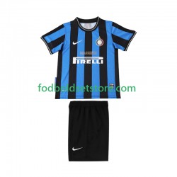 Inter Milan Trøje 2009 Retro Hjemmebane 2010 Kort ærmer ,Børn Fodboldsæt