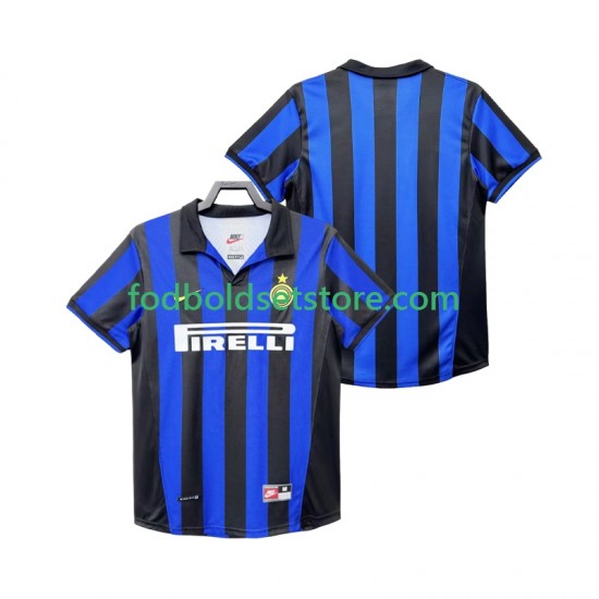 Inter Milan Trøje Retro Hjemmebane 1998 1999 Kort ærmer ,Mænd