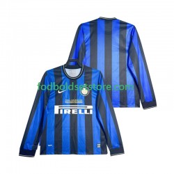 Inter Milan Trøje 2009 Retro Hjemmebane 2010 Lange ærmer ,Mænd