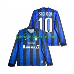 Inter Milan Trøje SNEIJDER 10 2009 Retro Hjemmebane 2010 Lange ærmer ,Mænd