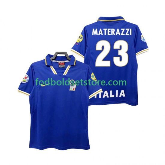 Italien Trøje MATERAZZI 23 1996 Retro Hjemmebane Kort ærmer ,Mænd