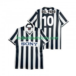 Juventus Trøje DEL PIERO 10 1995 1996 Retro Hjemmebane Kort ærmer ,Mænd
