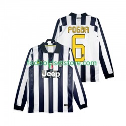 Juventus Trøje Pogba 6 2014 2015 Retro Hjemmebane Lange ærmer ,Mænd