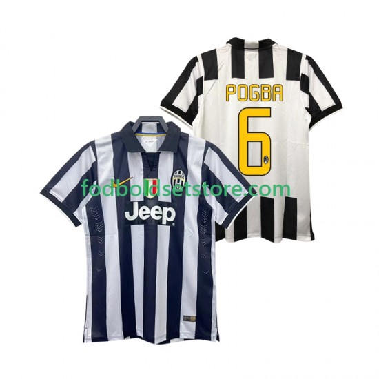 Juventus Trøje Pogba 6 2014 2015 Retro Hjemmebane Kort ærmer ,Mænd