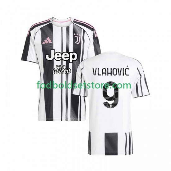 Juventus Trøje Vlahovic 9 Hjemmebane 2025-2026 Kort ærmer ,Mænd