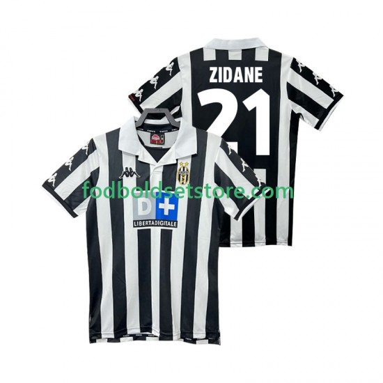 Juventus Trøje ZIDANE 21 2000 Retro Hjemmebane 1999 Kort ærmer ,Mænd