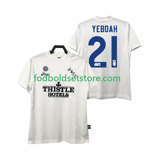 Leeds United Trøje YEBOAH 21 1995 1996 Retro Hjemmebane Kort ærmer ,Mænd