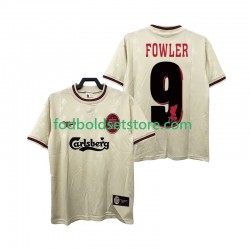 Liverpool Trøje FOWLER 9 1996 1997 Retro Udebane Kort ærmer ,Mænd