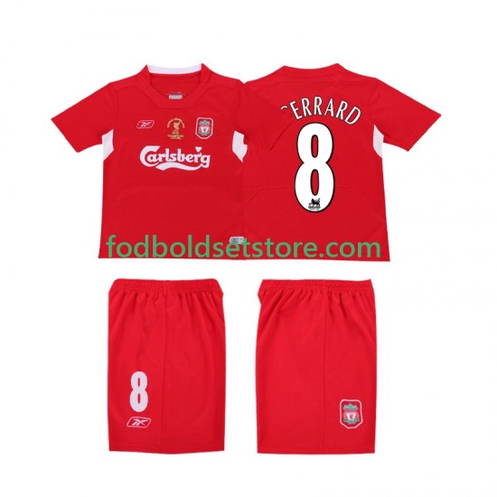 Liverpool Trøje GERRARD 8 LWP 2005 Retro Hjemmebane 2004 Kort ærmer ,Mænd