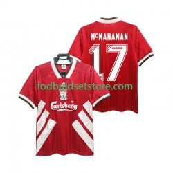Liverpool Trøje MCMANAMAN 17 1993 1995 Retro Hjemmebane Kort ærmer ,Mænd