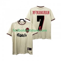 Liverpool Trøje MCMANAMAN 7 1996 1997 Retro Udebane Kort ærmer ,Mænd