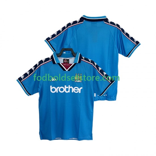 Manchester City Trøje 1997 Retro Hjemmebane 1998 Kort ærmer ,Mænd