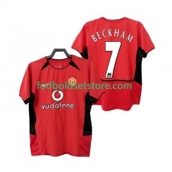 Manchester United Trøje BECKHAM 7 Retro Hjemmebane 2004 2002 Kort ærmer ,Mænd