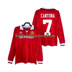 Manchester United Trøje CANTONA 7 1992 Retro Hjemmebane 1994 Lange ærmer ,Mænd