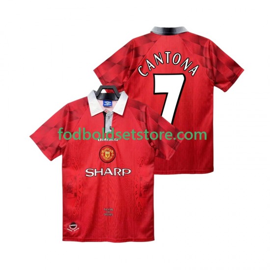 Manchester United Trøje CANTONA 7 1996 1997 Retro Hjemmebane Kort ærmer ,Mænd