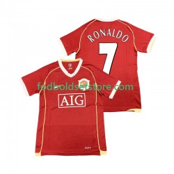 Manchester United Trøje Cristiano Ronaldo 7 2007 Retro Hjemmebane 2006 Kort ærmer ,Mænd