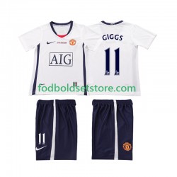 Manchester United Trøje GIGGS 11 Champions League 2009 Retro Udebane 2008 Kort ærmer ,Børn Fodboldsæt