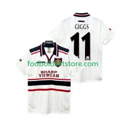 Manchester United Trøje GIGGS 11 Retro Udebane 1998 1999 Kort ærmer ,Mænd