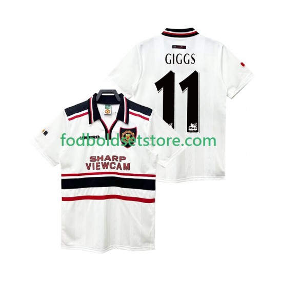 Manchester United Trøje GIGGS 11 Retro Udebane 1998 1999 Kort ærmer ,Mænd