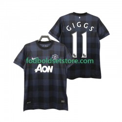 Manchester United Trøje GIGGS 11 2013 2014 Retro Udebane Kort ærmer ,Mænd